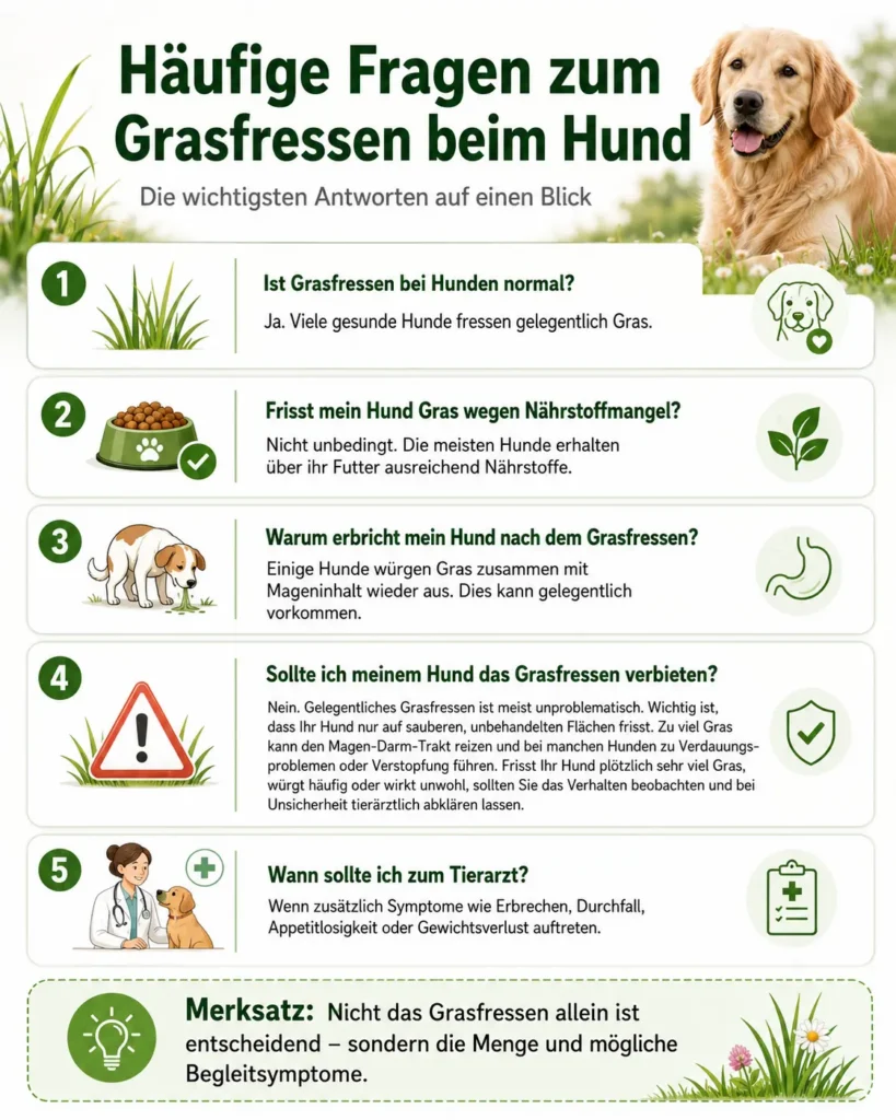 Ihr Hund frisst Gras? Die wichtigsten Antworten auf einen Blick